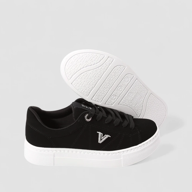 Tênis Casual Feminino Via Marte Nobuck Preto