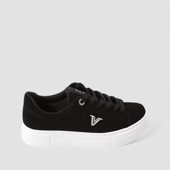 Tênis Casual Feminino Via Marte Nobuck Preto