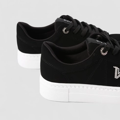 Tênis Casual Feminino Via Marte Nobuck Preto
