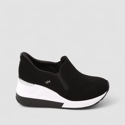 Tênis Casual Feminino Via Marte Anabela Nobuck Preto