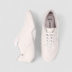 Tênis Casual Feminino Kolosh Zíper Lateral Branco