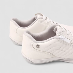 Tênis Casual Feminino Kolosh Zíper Lateral Branco