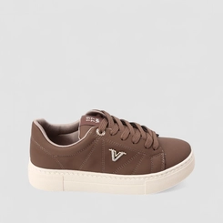 Tênis Casual Feminino Via Marte Marrom