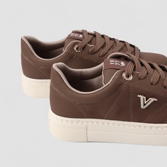 Tênis Casual Feminino Via Marte Marrom