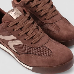 Tênis Casual Feminino Via Marte Camurça Marrom