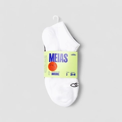 Kit Meia Cano Invisível Masculina Olympikus 3 Pares 39-44 Multicolor