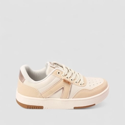Tênis Casual Feminino Ollie Originals Off White & Bege