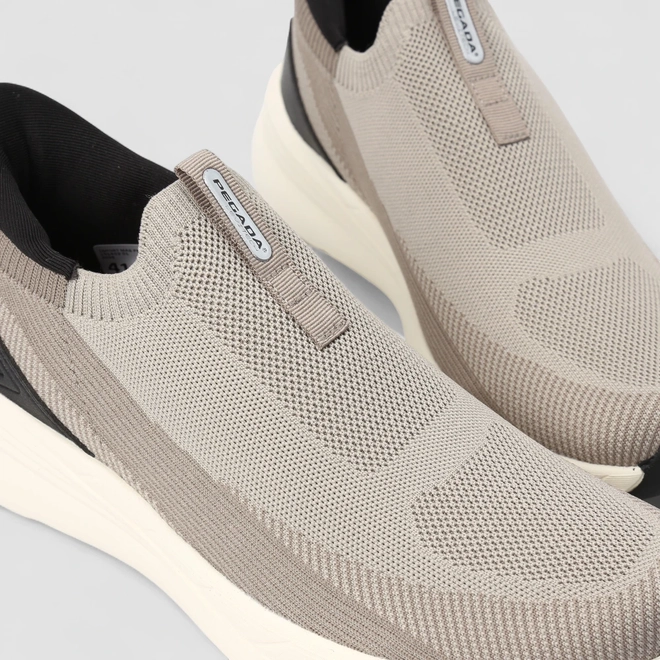 Slip On Masculino Pegada Levitech Original Mesh Cinza