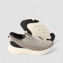 Slip On Masculino Pegada Levitech Original Mesh Cinza