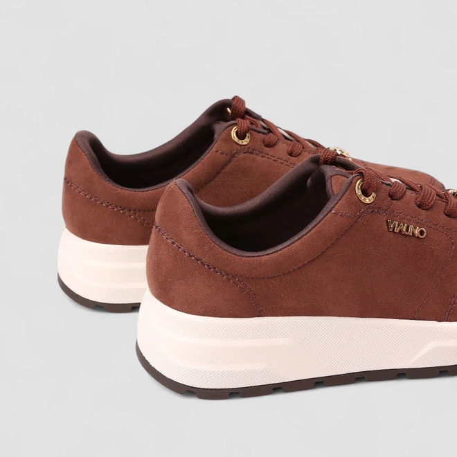 Tênis Casual Feminino Via Uno Nobuck Marrom