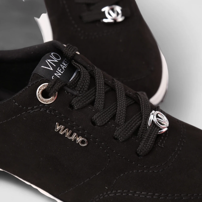 Tênis Feminino Via Uno Camurça Nobuck Preto