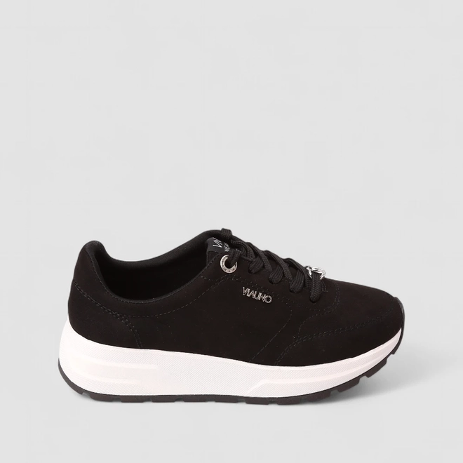 Tênis Feminino Via Uno Camurça Nobuck Preto