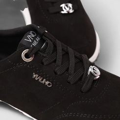 Tênis Feminino Via Uno Camurça Nobuck Preto