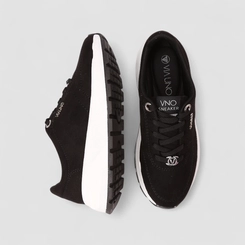 Tênis Feminino Via Uno Camurça Nobuck Preto