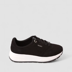 Tênis Feminino Via Uno Camurça Nobuck Preto