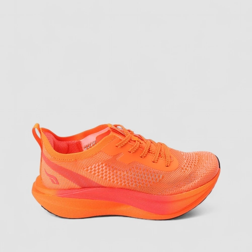 Tênis Esportivo Masculino Torx Knit Laranja Neon com Placa de Carbono