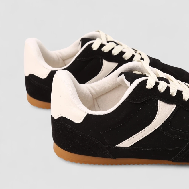 Tênis Casual Feminino Gabriela Nobuck Preto