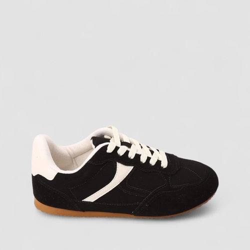Tênis Casual Feminino Gabriela Nobuck Preto