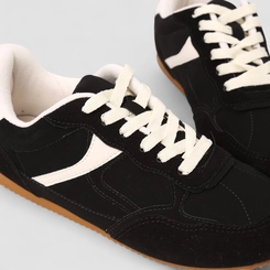 Tênis Casual Feminino Gabriela Nobuck Preto