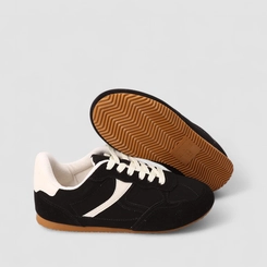 Tênis Casual Feminino Gabriela Nobuck Preto