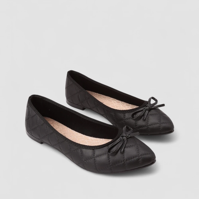 Sapatilha Feminina Moleca Laço Preto