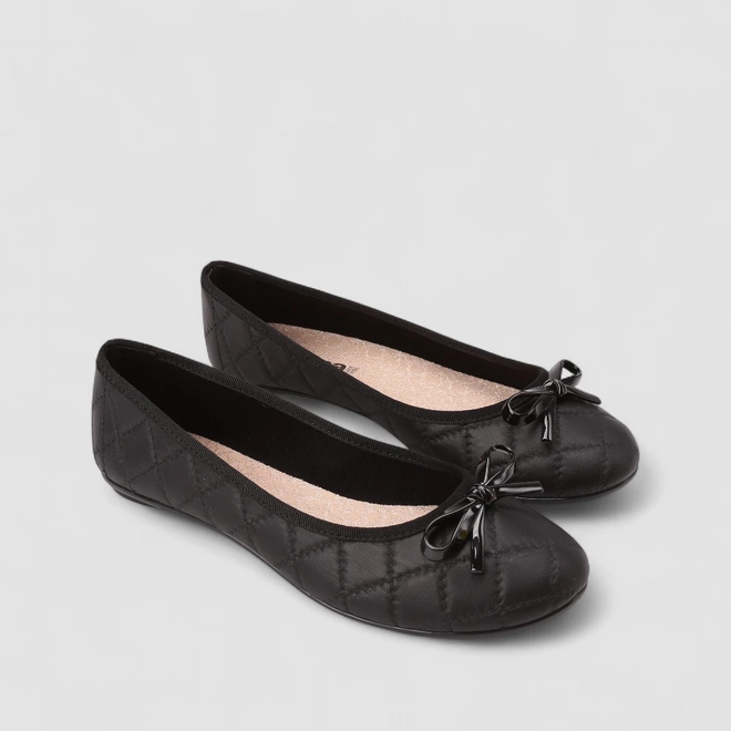 Sapatilha Feminina Moleca Laço Preto
