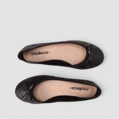 Sapatilha Feminina Moleca Laço Preto