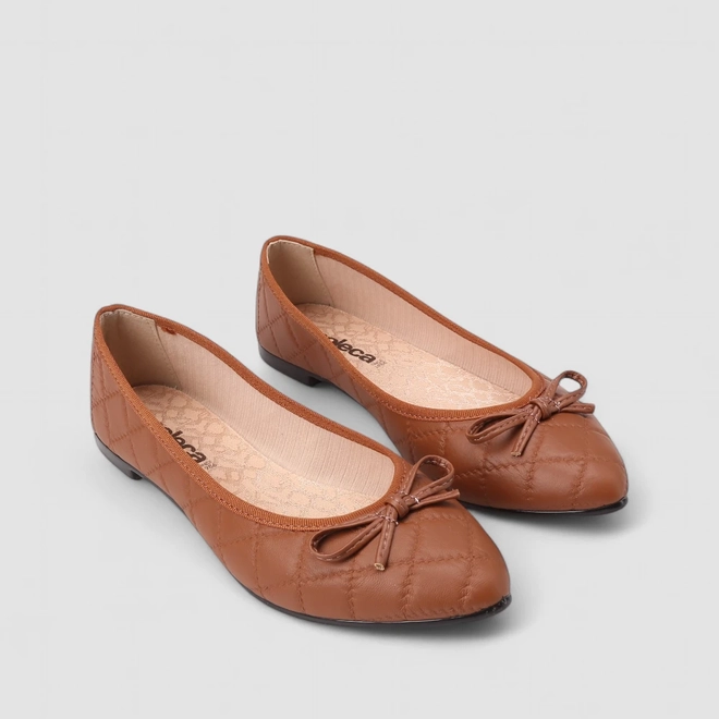 Sapatilha Feminina Moleca Laço Marrom