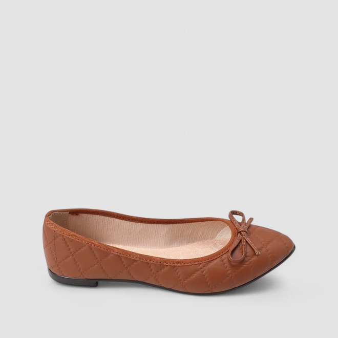 Sapatilha Feminina Moleca Laço Marrom