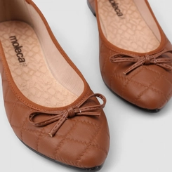Sapatilha Feminina Moleca Laço Marrom