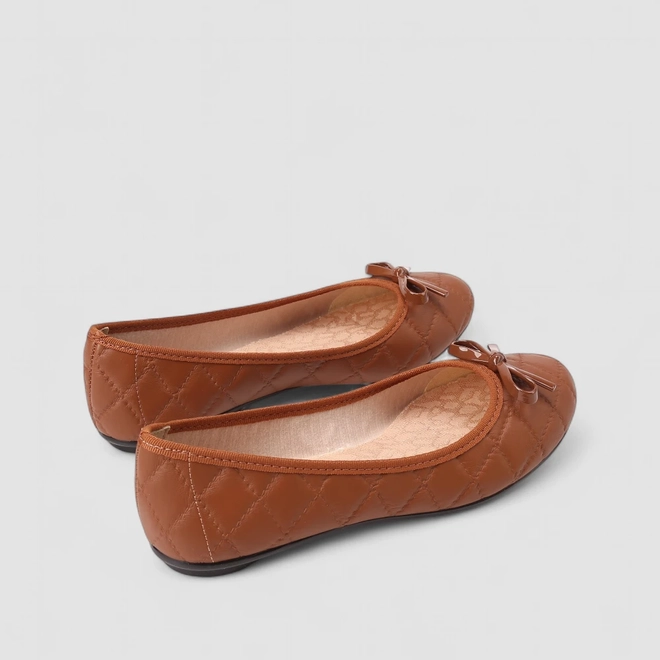 Sapatilha Feminina Moleca Laço Marrom