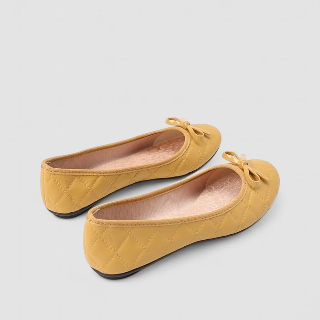 Sapatilha Feminina Moleca Laço Amarela