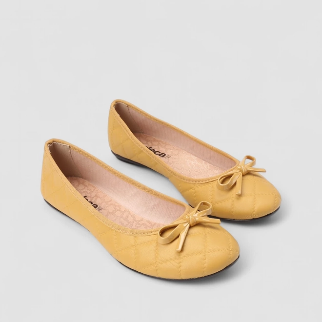 Sapatilha Feminina Moleca Laço Amarela