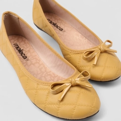 Sapatilha Feminina Moleca Laço Amarela