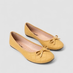 Sapatilha Feminina Moleca Laço Amarela
