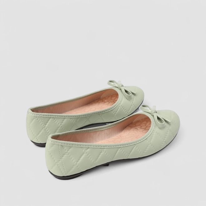 Sapatilha Feminina Moleca Laço Verde