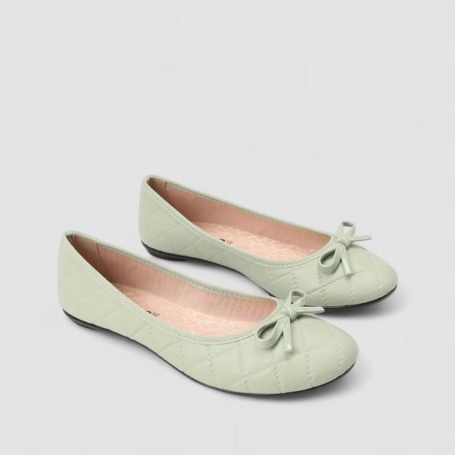 Sapatilha Feminina Moleca Laço Verde