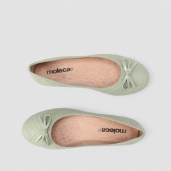 Sapatilha Feminina Moleca Laço Verde