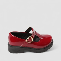 Mocassim Infantil Gabrielinha Fivela Coração Vermelho