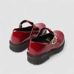 Mocassim Infantil Gabrielinha Fivela Coração Vermelho