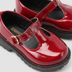 Mocassim Menina Gabrielinha Detalhe Coração Vermelho