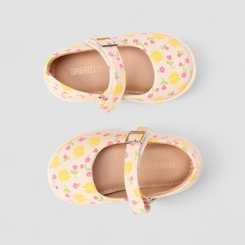 Sapatilha Bebê Gabrielinha Floral Off White