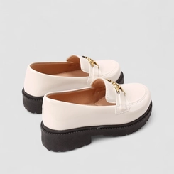 Sapato Infantil Gabrielinha Fivela Coração Offwhite