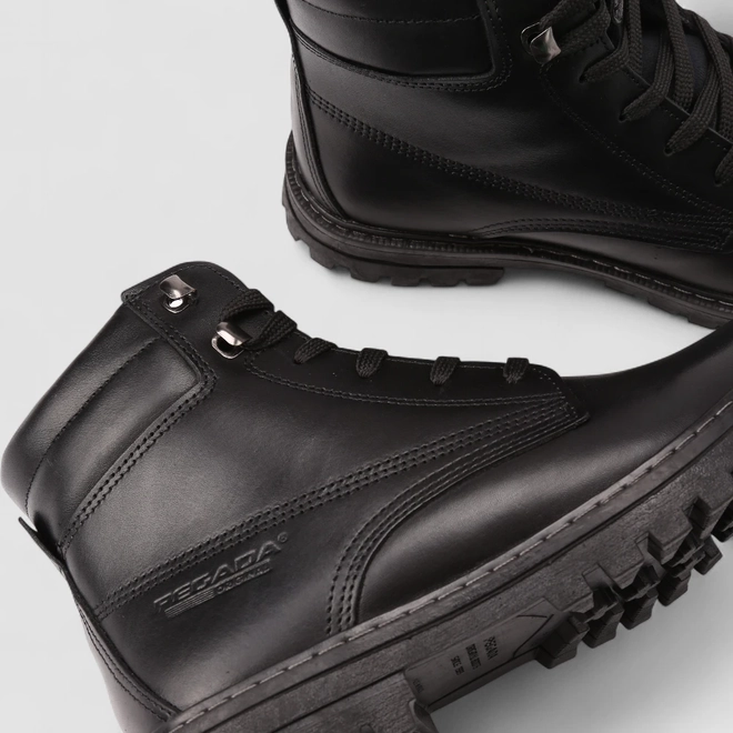 Bota Coturno Masculino Pegada Original Couro Preto