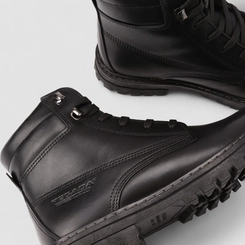 Bota Coturno Masculino Pegada Original Couro Preto