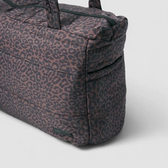 Bolsa Shopping Bag Vertus Grande Gym Bag Puffer Animal Print Onça Multicolor