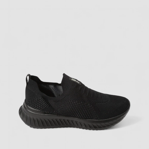 Slip On Esportivo Masculino Actvitta Calce Fácil Knit Preto