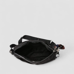 Bolsa Transversal Vertus Pequena Detalhe Corda & Ilhós Preta