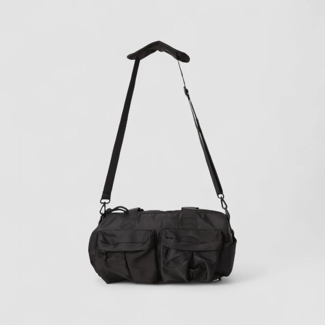 Bolsa Esportiva Vertus Grande Gym Bag Bolsos Frontais Preto