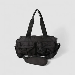 Bolsa Esportiva Vertus Grande Gym Bag Bolsos Frontais Preto